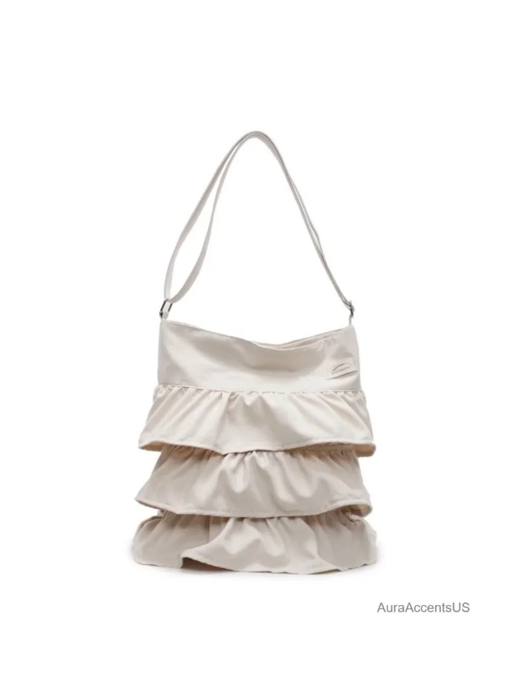 Canvas Slouchy Ruched Hobo Bag - Y2k Ruffle Fairycore Aesthetic Crossbody Tote